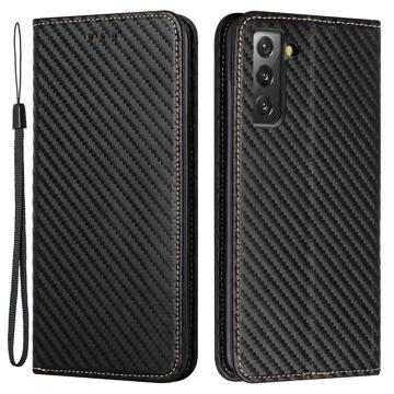 Samsung Galaxy S23+ 5G Pung Cover - Karbonfiber - Sort