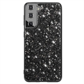 Glitter Series Samsung Galaxy S23 5G Hybrid Cover - Sort