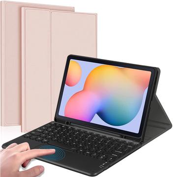 Samsung Galaxy Tab S6 Lite 2020/2022/2024 Bluetooth Tastatur Cover m/ Touchpad - Pink