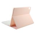 iPad Air 2024/2022/2020 Bluetooth-tastaturetui med Kuglepenne - Pink
