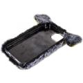 Fluffy Plush iPhone 14 Plus Hybrid Cover - Grå Gris