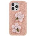 Fluffy Flower Serie iPhone 14 Pro Max TPU Cover - Pink