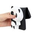 Cartoon Design iPhone 14 Pro Max TPU Cover med Lynlåslomme - Panda