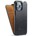 Fashion iPhone 14 Pro Vertikal Flip Taske - Sort