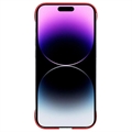 iPhone 14 Pro Max Plastik Cover Uden Sider - Rød