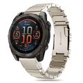 Garmin Fenix 5X/5X Plus/6X/6X Pro/7X/8 Tech-Protect SteelBand-rem i rustfrit stål - 51mm - Titanium