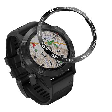 Rustfrit Stål Cover til Urkrans til Garmin Fenix 6/6 Pro