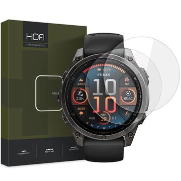 Garmin Fenix 8 Hofi Premium Pro+ Skærmbeskyttelse Hærdet Glas - 47mm - 2 Stk.