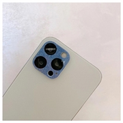 iPhone 12 Pro Max Glimmer Kamera Linse Hærdet Glas Beskytter - Blå