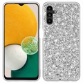 Glitter Series Samsung Galaxy A13 5G Hybrid Cover - Sølv