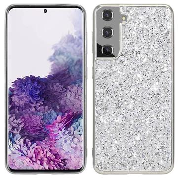 Glitter Series Samsung Galaxy S23 5G Hybrid Cover - Sølv