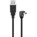 Goobay vinklet USB-kabel - A han / B han - 1,8 m - sort