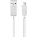 Goobay Micro USB-kabel - 0,3 m - hvid