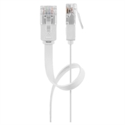 Goobay RJ45 U/UTP CAT 6 Flad Netværkskabel - 7m - Hvid