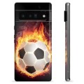 Google Pixel 6 Pro TPU Cover - Fodbold Flamme