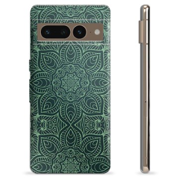 Google Pixel 7 Pro TPU Cover - Grøn Mandala