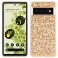 Google Pixel 8a Glitter Series Hybrid Cover - Guld