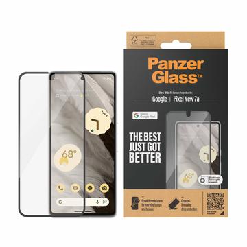 Google Pixel 8a PanzerGlass Ultra-Wide Fit Hærdet Glas - Sort Kant