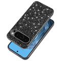 Google Pixel 9/9 Pro Glitter Series Hybrid Cover - Rød