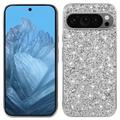 Google Pixel 9/9 Pro Glitter Series Hybrid Cover - Sølv