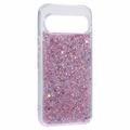 Google Pixel 9 Pro XL Glitter Flakes TPU Cover - Pink