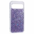 Google Pixel 9 Pro XL Glitter Flakes TPU Cover - Lilla