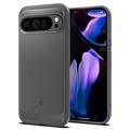 Google Pixel 9 Pro XL Spigen Rugged Armor TPU Cover - Marmor Grå