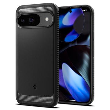 Google Pixel 9/9 Pro Spigen Rugged Armor TPU Cover - Sort