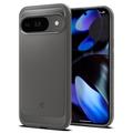 Google Pixel 9/9 Pro Spigen Rugged Armor TPU Cover - Marmor grå