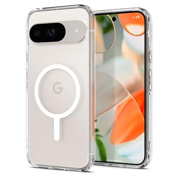 Google Pixel 9/9 Pro Spigen Ultra Hybrid Mag Cover - Hvid / Gennemsigtig