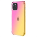 Gradient Stødtæt iPhone 14 TPU Cover - Pink / Guld