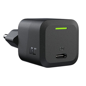 Green Cell Power GaN-oplader 33W - Kompakt USB-C-hurtigoplader til bærbar computer, MacBook, iPhone, tablet, Nintendo Switch - Sort