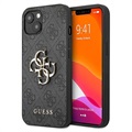 Guess 4G Big Metal Logo iPhone 13 Hybrid Cover - Sort