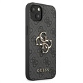 Guess 4G Big Metal Logo iPhone 13 Hybrid Cover - Sort