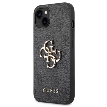 Guess 4G Big Metal Logo iPhone 14 Plus Hybrid Cover - Grå