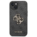 Guess 4G Big Metal Logo iPhone 14 Plus Hybrid Cover - Grå