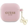 AirPods 4 Guess 4G Charm Silikone Cover - Pink