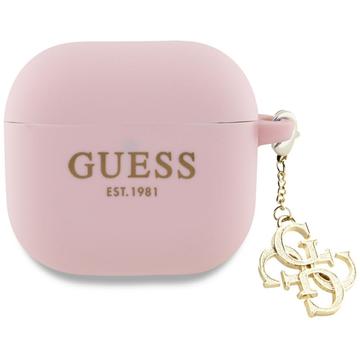 AirPods 4 Guess 4G Charm Silikone Cover - Pink