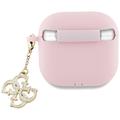 AirPods 4 Guess 4G Charm Silikone Cover - Pink