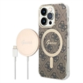 Guess 4G Edition Bundle Pack iPhone 14 Pro Cover & Trådløs Oplader (Open Box - God stand)