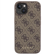 iPhone 15 Guess 4G Metal Gold Logo Hybrid Cover