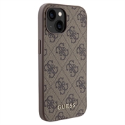 iPhone 15 Guess 4G Metal Gold Logo Hybrid Cover