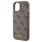 iPhone 15 Guess 4G Metal Gold Logo Hybrid Cover