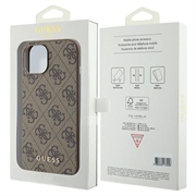 iPhone 15 Guess 4G Metal Gold Logo Hybrid Cover