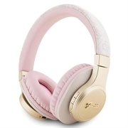 Guess 4G Bluetooth-hovedtelefoner med skriftlogo - pink