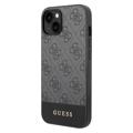 Guess 4G Stripe iPhone 14 Hybrid Cover - Grå