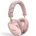 Guess G Cube Metallic Script Logo On-Ear trådløse hovedtelefoner - pink