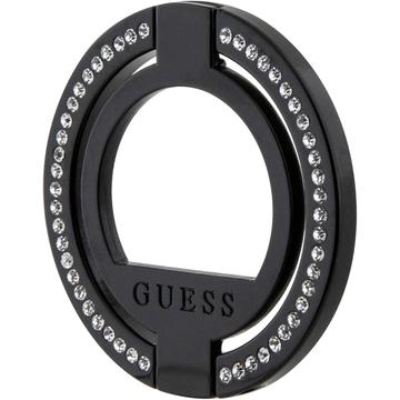 Guess Rhinestones Magnetisk Ringholder / Stativ - Sort