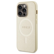 iPhone 15 Pro Guess Saffiano Hybrid Cover - MagSafe Kompatibel