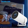 HY300 Pro Android 11 Smart Projector m. dobbelt WiFi, Bluetooth 5.0 - Hvid